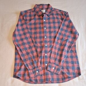 American Eagle Outfitters Red and Blue Plaid Shirt